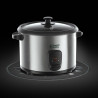 Russell Hobbs Cuiseur de Riz [Grande Capacité] Inox (1,8L, 10 portions, cuillère à riz & Dosette incl., Arrêt & Maintien au Chau