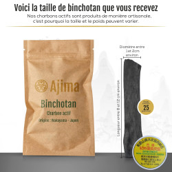 Binchotan Charbon Actif Eau - Baton de Charbon Bio Purificateur d'Eau Naturel x3 - Chaque Baton Filtre Environ 1.5 L - Charbon d