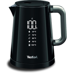 Tefal - Bouilloire électrique Smart'N Light Noire - Écran digital - 1 L