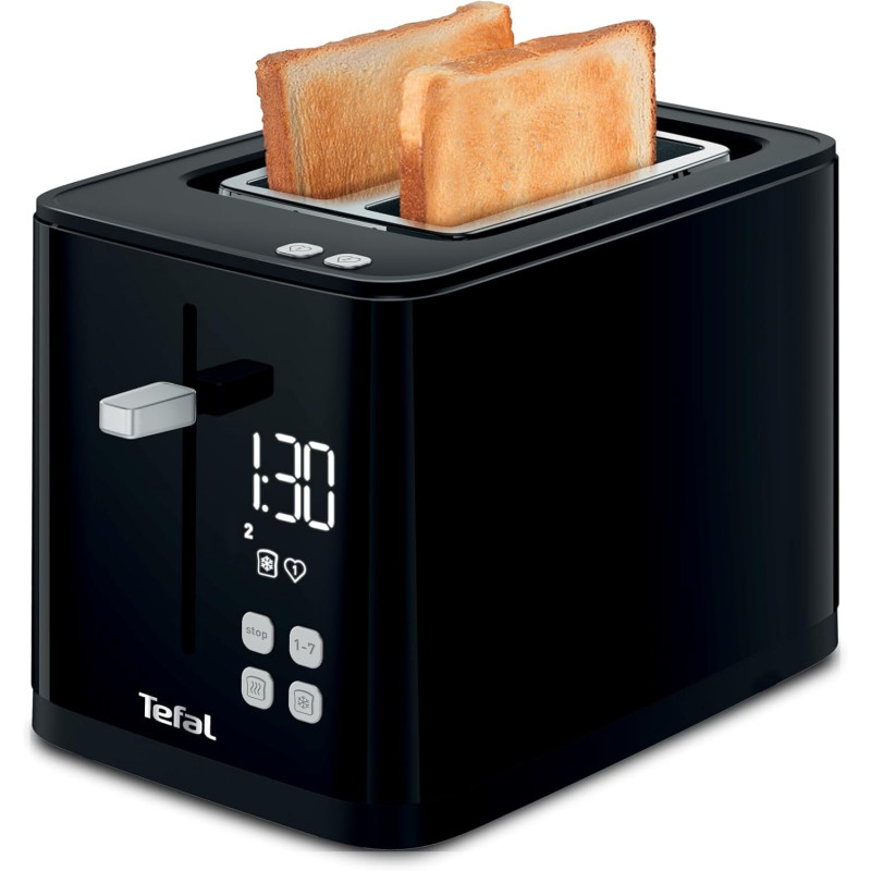 Tefal - Smart'n Light - Grille-pain 2 fentes avec écran digital - Noir