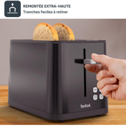Tefal - Smart'n Light - Grille-pain 2 fentes avec écran digital - Noir