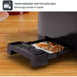 Tefal - Smart'n Light - Grille-pain 2 fentes avec écran digital - Noir