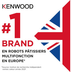 Kenwood CHP61.100WH, Mini Hachoir 500 W, Bol de 0,8 L, Blanc