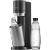Sodastream DUO Machine à Soda | 1 Bouteille + 1 Verre | Noire