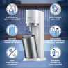Sodastream DUO Machine à Soda | 2 Bouteilles + 2 Verre + Cylindre | Blanche