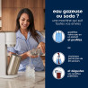 Sodastream DUO Machine à Soda | 2 Bouteilles + 2 Verre + Cylindre | Blanche