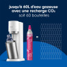 Sodastream DUO Machine à Soda | 2 Bouteilles + 2 Verre + Cylindre | Blanche