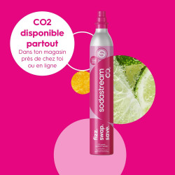Sodastream DUO Machine à Soda | 2 Bouteilles + 2 Verre + Cylindre | Blanche