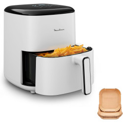 Moulinex - Easy Fry Pop air fryer - 10 programmes - 5 L - Gris | Friteuse sans huile mono tiroir pour 6 personnes - 10 programme