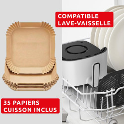 Moulinex - Easy Fry Pop air fryer - 10 programmes - 5 L - Gris | Friteuse sans huile mono tiroir pour 6 personnes - 10 programme