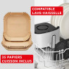 Moulinex - Easy Fry Pop air fryer - 10 programmes - 5 L - Gris | Friteuse sans huile mono tiroir pour 6 personnes - 10 programme