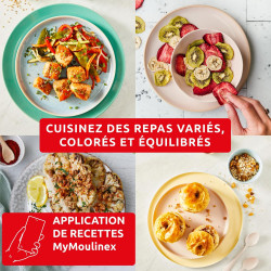 Moulinex - Easy Fry POP Air Fryer Jaune - 10 programmes - 5 L | Friteuse sans huile pour 6 personnes - 10 programmes de cuisson 
