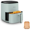 Moulinex - Easy Fry Pop air fryer - 10 programmes - 5 L - Eucalyptus | Friteuse sans huile mono tiroir pour 6 personnes - 10 pro