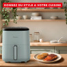 Moulinex - Easy Fry Pop air fryer - 10 programmes - 5 L - Eucalyptus | Friteuse sans huile mono tiroir pour 6 personnes - 10 pro