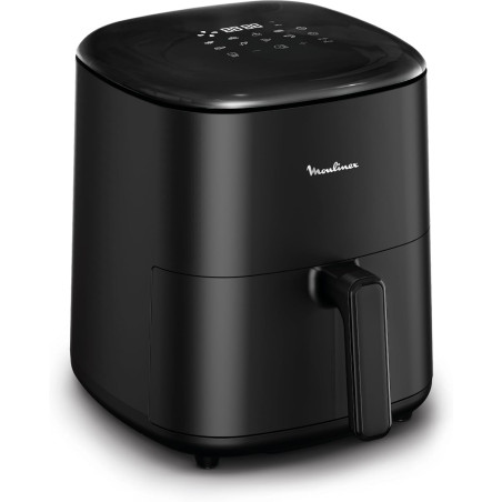 Moulinex - Easy Fry Max air fryer - 10 programmes - 5 L - Noir | Friteuse sans huile mono tiroir pour 6 personnes - 10 programme