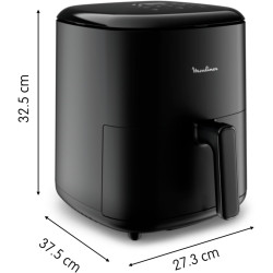 Moulinex - Easy Fry Max air fryer - 10 programmes - 5 L - Noir | Friteuse sans huile mono tiroir pour 6 personnes - 10 programme