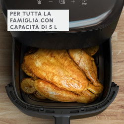 Moulinex - Easy Fry Max air fryer - 10 programmes - 5 L - Noir | Friteuse sans huile mono tiroir pour 6 personnes - 10 programme