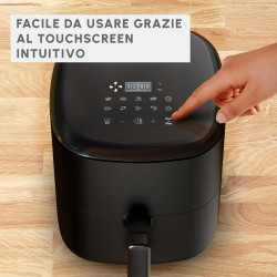 Moulinex - Easy Fry Max air fryer - 10 programmes - 5 L - Noir | Friteuse sans huile mono tiroir pour 6 personnes - 10 programme