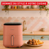 Moulinex - Easy Fry Pop air fryer - 10 programmes - 5 L - Terracotta | Friteuse sans huile mono tiroir pour 6 personnes - 10 pro