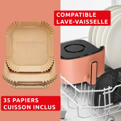 Moulinex - Easy Fry Pop air fryer - 10 programmes - 5 L - Terracotta | Friteuse sans huile mono tiroir pour 6 personnes - 10 pro