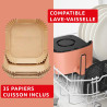 Moulinex - Easy Fry Pop air fryer - 10 programmes - 5 L - Terracotta | Friteuse sans huile mono tiroir pour 6 personnes - 10 pro