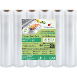 KitchenBoss Rouleau Sous Vide Alimentaire：Sac Sous Vide Alimentaire pour l'appareil de Mise Sous Vide, Film Sous Vide Alimentair
