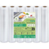KitchenBoss Rouleau Sous Vide Alimentaire：Sac Sous Vide Alimentaire pour l'appareil de Mise Sous Vide, Film Sous Vide Alimentair