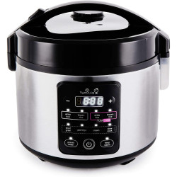Yum Asia Kumo YumCarb Cuiseur à riz avec bol en céramique et logique floue avancée, (5,5 tasses, 1 litre), 5 fonctions de cuisso