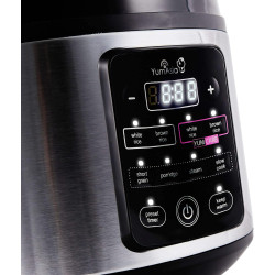 Yum Asia Kumo YumCarb Cuiseur à riz avec bol en céramique et logique floue avancée, (5,5 tasses, 1 litre), 5 fonctions de cuisso