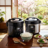 Yum Asia Kumo YumCarb Cuiseur à riz avec bol en céramique et logique floue avancée, (5,5 tasses, 1 litre), 5 fonctions de cuisso