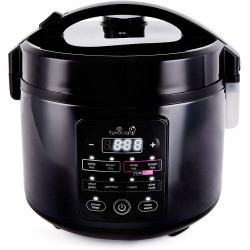 Yum Asia Kumo YumCarb Cuiseur à riz avec bol en céramique et logique floue avancée, (5,5 tasses, 1 litre), 5 fonctions de cuisso