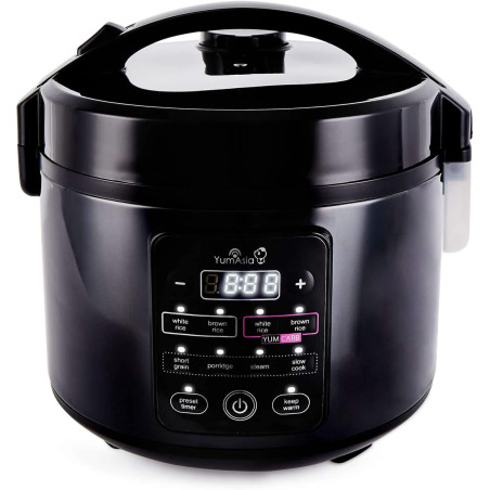 Yum Asia Kumo YumCarb Cuiseur à riz avec bol en céramique et logique floue avancée, (5,5 tasses, 1 litre), 5 fonctions de cuisso