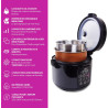 Yum Asia Kumo YumCarb Cuiseur à riz avec bol en céramique et logique floue avancée, (5,5 tasses, 1 litre), 5 fonctions de cuisso