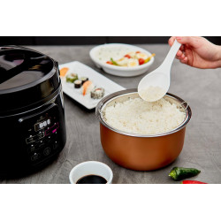 Yum Asia Kumo YumCarb Cuiseur à riz avec bol en céramique et logique floue avancée, (5,5 tasses, 1 litre), 5 fonctions de cuisso