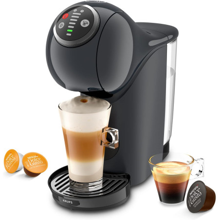 Krups - Nescafé Dolce Gusto Machine à café Genio S Plus - 15 bars - Gris | Cafetiere capsule multi-boissons - Espresso Boost int