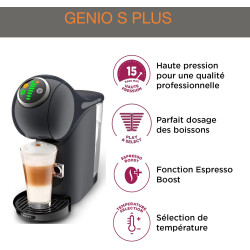 Krups - Nescafé Dolce Gusto Machine à café Genio S Plus - 15 bars - Gris | Cafetiere capsule multi-boissons - Espresso Boost int