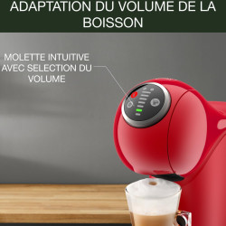 Krups - Nescafé Dolce Gusto Machine à café Genio S Plus - 15 bars - Rouge | Cafetiere capsule multi-boissons - Espresso Boost in