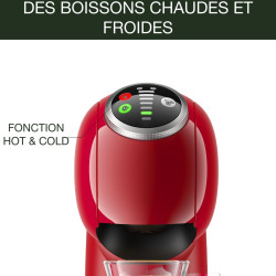 Krups - Nescafé Dolce Gusto Machine à café Genio S Plus - 15 bars - Rouge | Cafetiere capsule multi-boissons - Espresso Boost in
