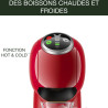 Krups - Nescafé Dolce Gusto Machine à café Genio S Plus - 15 bars - Rouge | Cafetiere capsule multi-boissons - Espresso Boost in