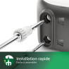 Philips Série 5000 Batteur Mixeur - Puissance 450 W, Fouets Coniques pour Pâte Aérée, 5 Vitesses + Turbo, Éjection Facile des Ac