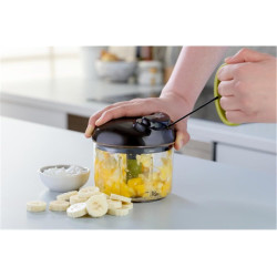 Tefal - Hachoir manuel 5 secondes - 900 ml - Lames en acier inoxydable | Coupe oignon et légumes avec système breveté - Lames in