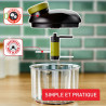 Tefal - Hachoir manuel 5 secondes - 900 ml - Lames en acier inoxydable | Coupe oignon et légumes avec système breveté - Lames in
