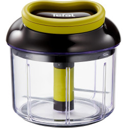 Tefal - Hachoir 5 Secondes Maxi Kit 900 ml - Émulsionne et pile la glace | Coupe légumes manuel à technologie brevetée - Hache -
