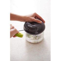 Tefal - Hachoir 5 Secondes Maxi Kit 900 ml - Émulsionne et pile la glace | Coupe légumes manuel à technologie brevetée - Hache -