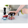 Tefal - Hachoir manuel 5 Seconds Engineering - Lame Glace Pilée - Noir | Coupe légumes multifonction breveté - Hache oignons et 