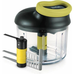 Tefal - Hachoir manuel 5 secondes 900 ml avec lames en acier inoxydable | Mixer - Hacher et préparer des purées onctueuses - Sys