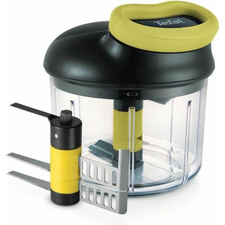 Tefal - Hachoir manuel 5 secondes 900 ml avec lames en acier inoxydable | Mixer - Hacher et préparer des purées onctueuses - Sys