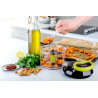 Tefal - Hachoir manuel 5 secondes 900 ml avec lames en acier inoxydable | Mixer - Hacher et préparer des purées onctueuses - Sys