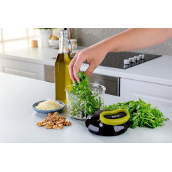 Tefal - Hachoir manuel 5 secondes 900 ml avec lames en acier inoxydable | Mixer - Hacher et préparer des purées onctueuses - Sys