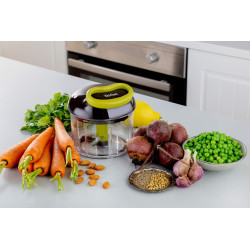 Tefal - Hachoir manuel 5 secondes 900 ml avec lames en acier inoxydable | Mixer - Hacher et préparer des purées onctueuses - Sys
